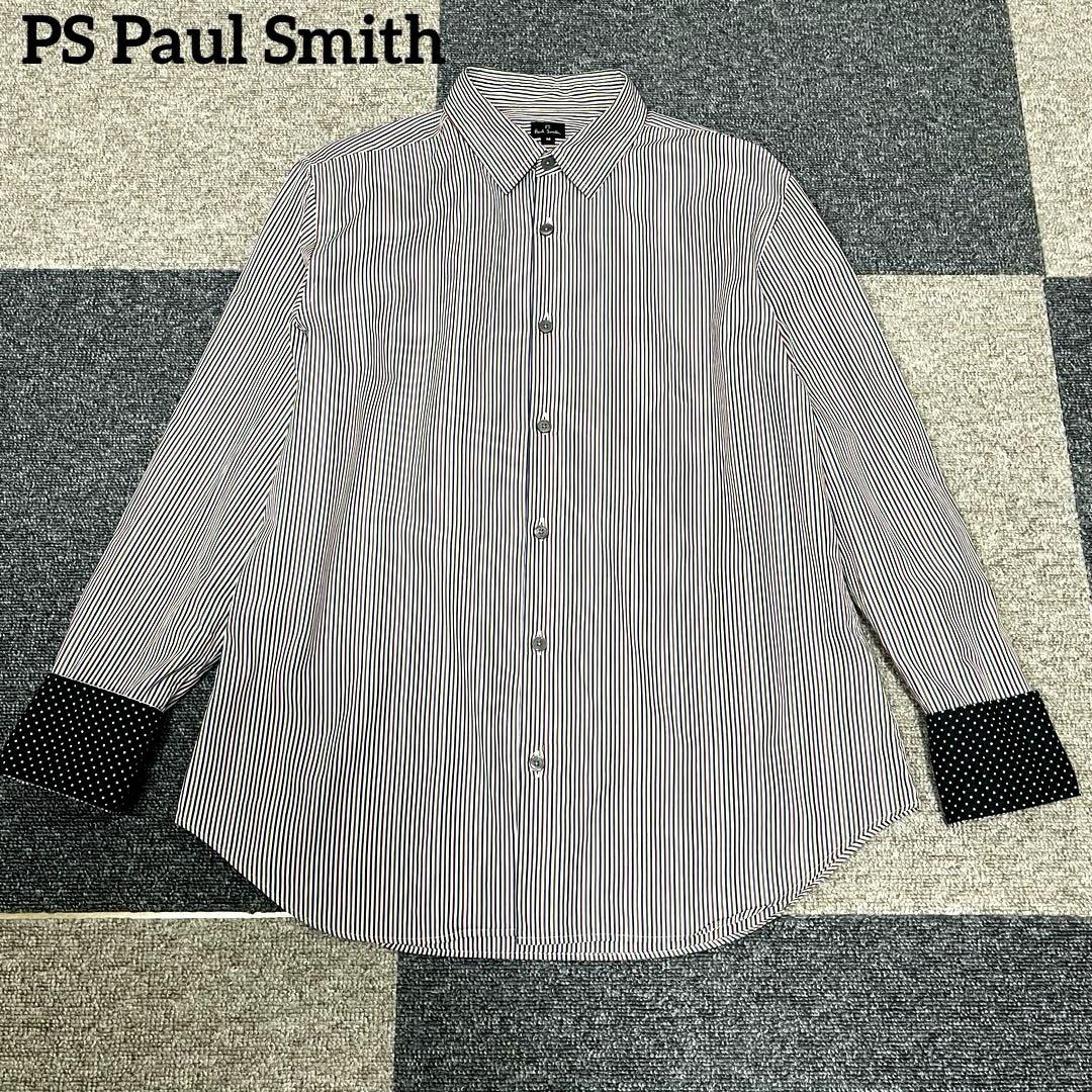 PS Paul Smith 袖ドット マルチカラー ストライプ M