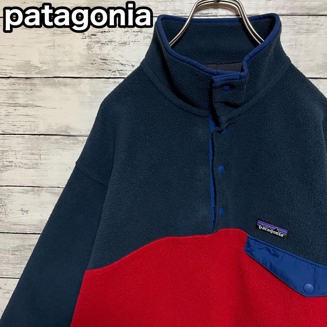 【即完売品】パタゴニア♤刺繍ロゴタグ　シンチラ　スナップT フリース　入手困難