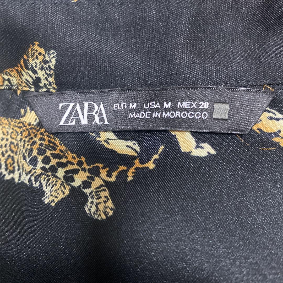 zara ザラ　オーバーサイズ　虎　プリントスウェット　タイガー　Lサイズ 即完品】ZARA 虎柄スウェット タイガートレーナー - メルカリ