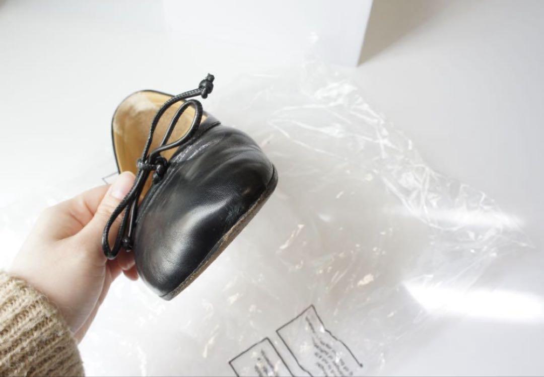 MM6　Maison Margiela ブラック　フラットシューズ