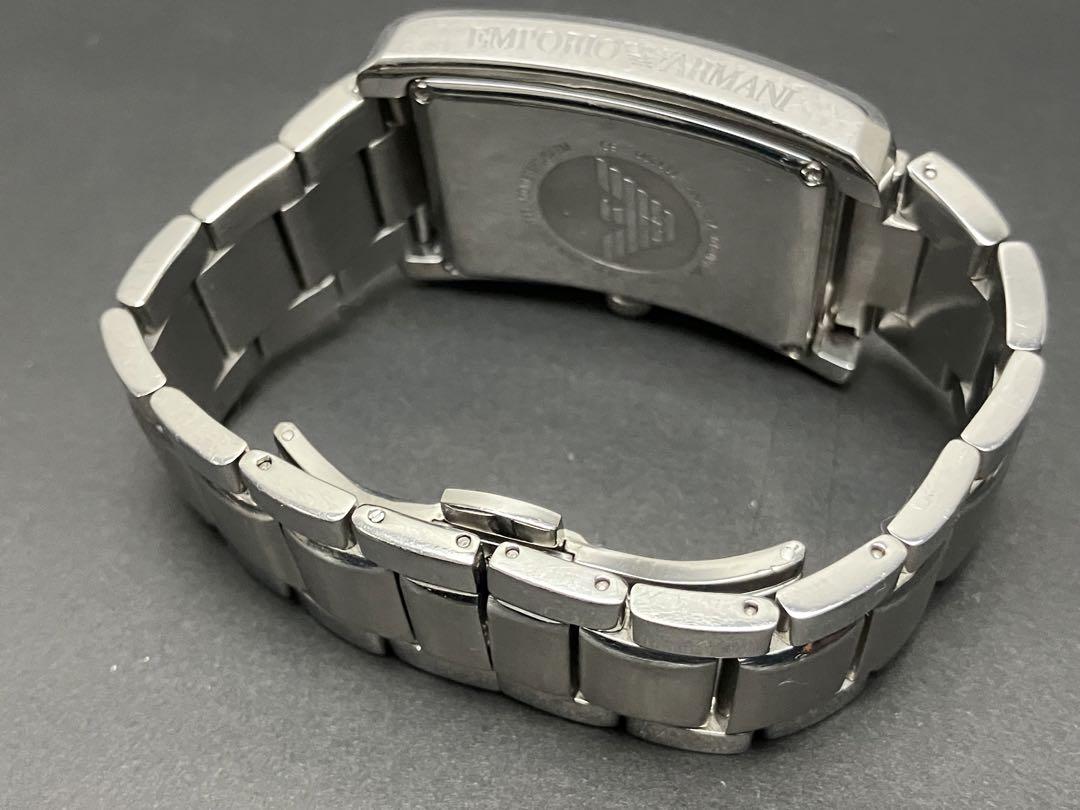 稼働品 エンポリオアルマーニ AR-1607 クォーツ メンズ 腕時計
