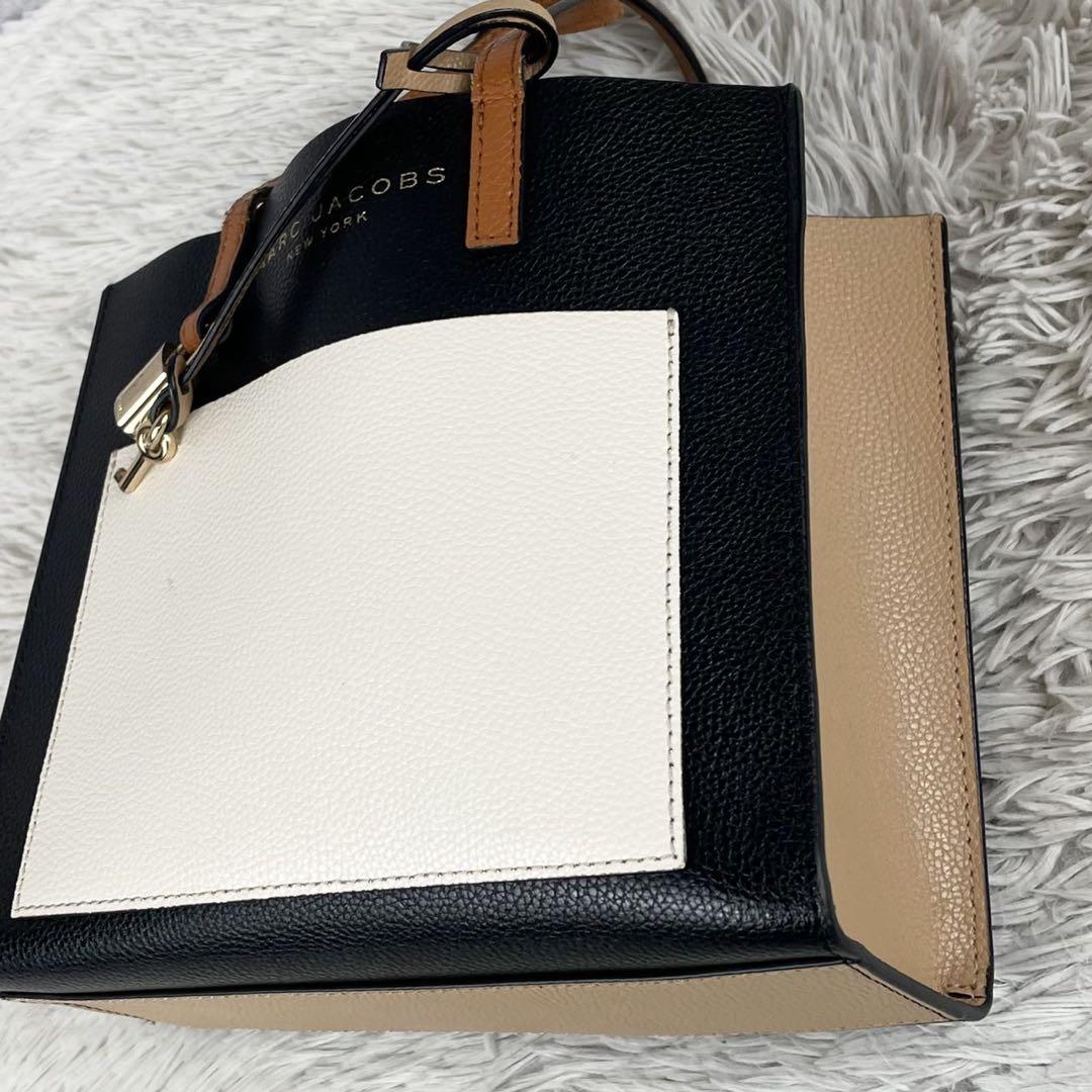 マークジェイコブス レザー 2way ショルダー グラインド 南京錠 黒 美品 マークジェイコブス レザー 2way ショルダー グラインド