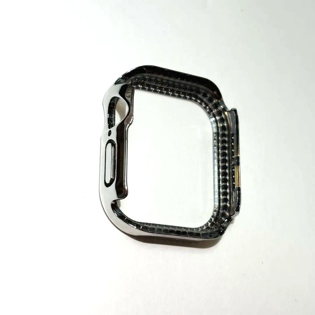 Apple Watch10 キラキラケース　シルバー　キラキラバンド