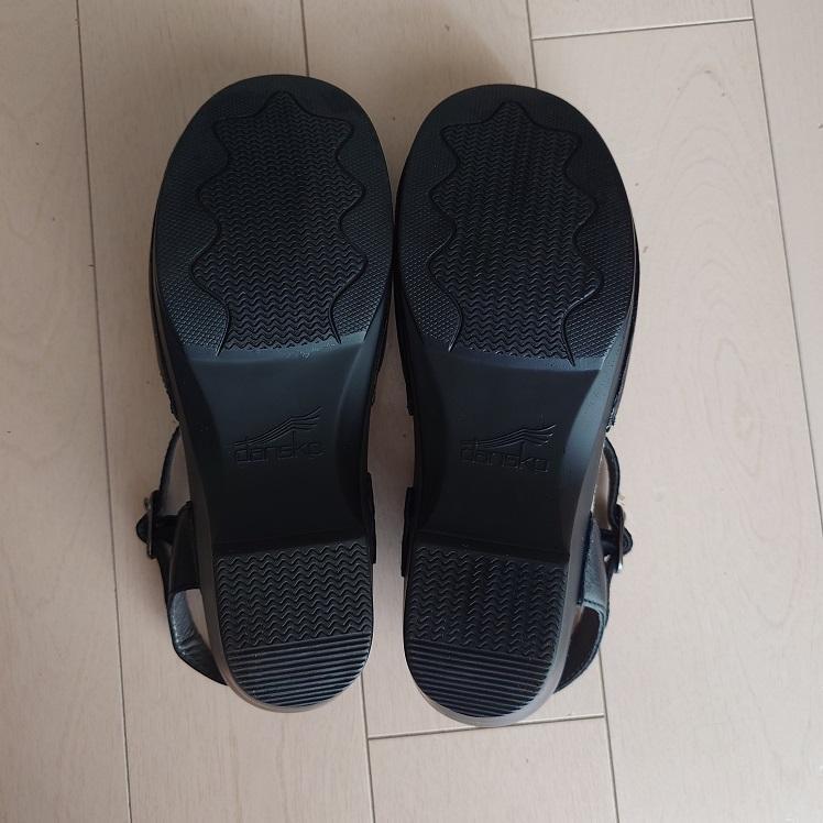 美品　DANSKO　SAM　ダンスコ　サム　ブラック　黒　size38　レザー