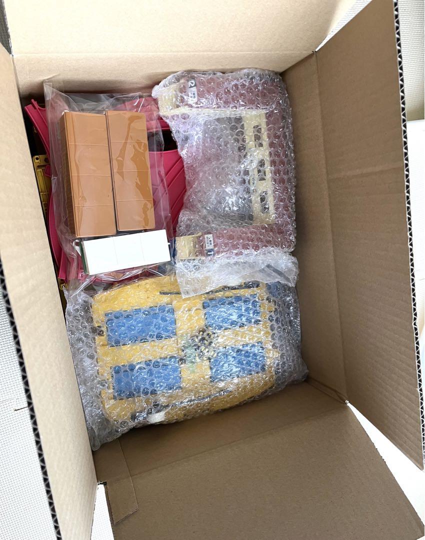 プラレール 複線 橋脚 Uターンレール 踏切 跨線橋 貨車などのセット