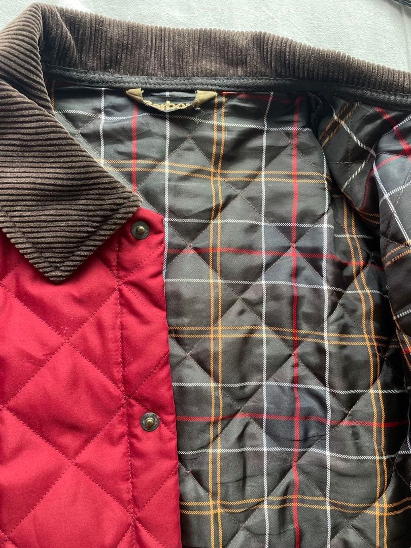 Barbour 赤 キルティングジャケットM Barbour WWW_SHINETEETH_COM