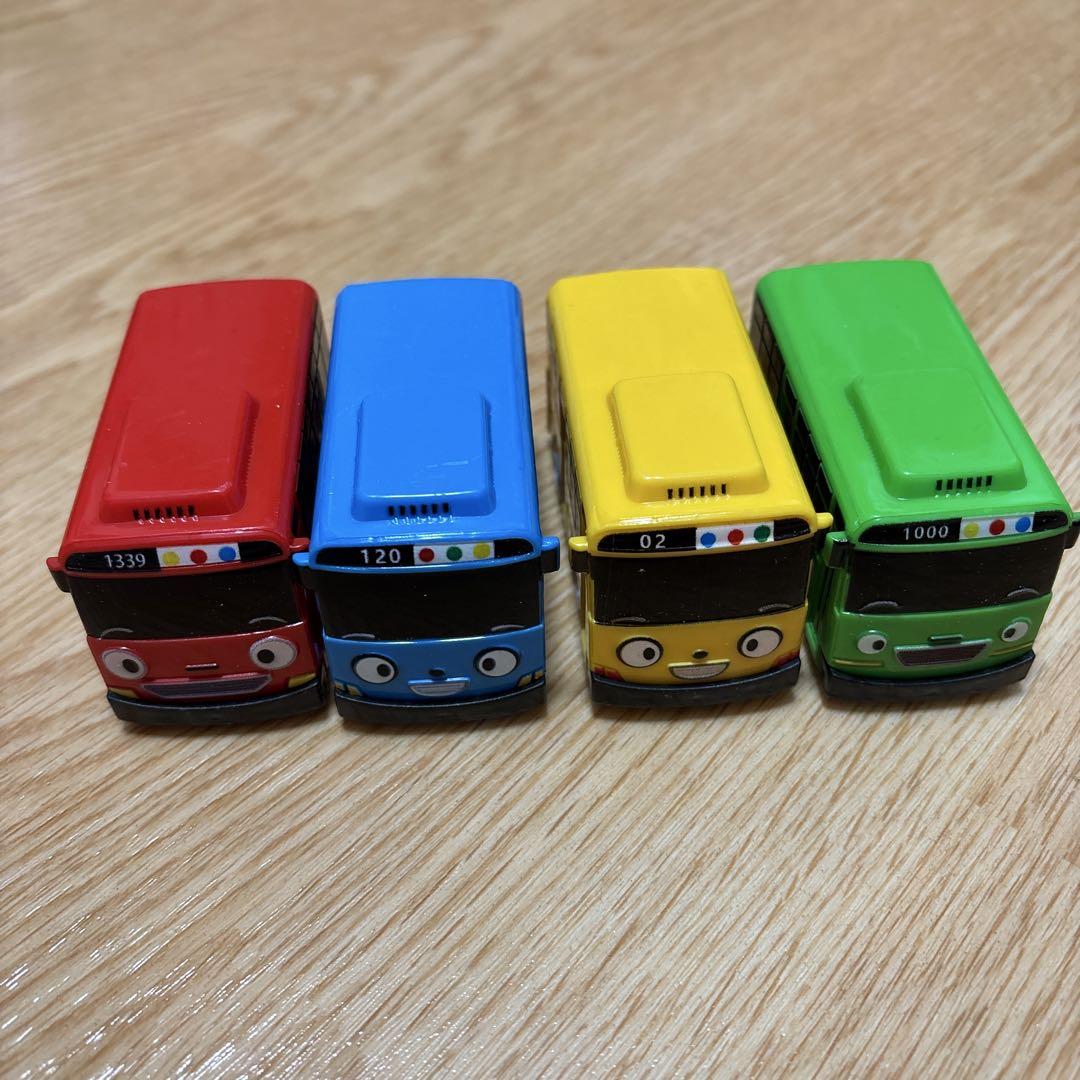 パッケージなし発送】ちびっこバス タヨ TAYO プルバックカー 4