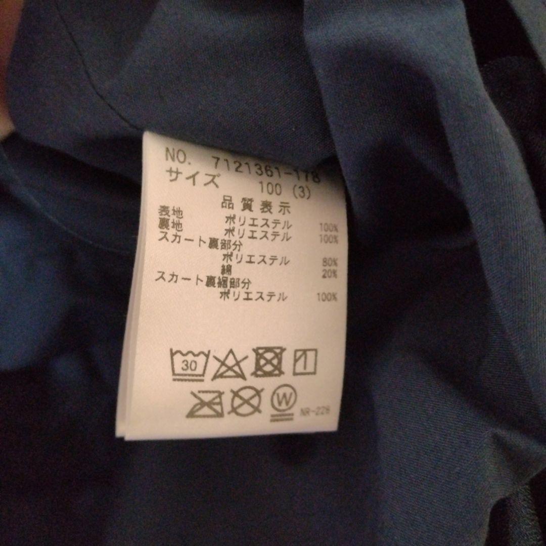 美品！　ANNA SUI mini 紺色ドレス　ワンピース　100cm　未使用