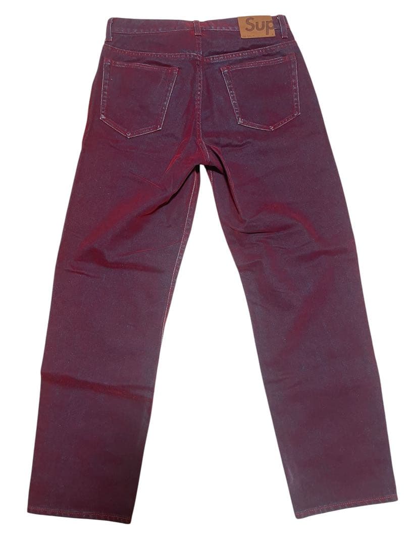 Supreme Flocked Regular Jean Red 30 デニム Supreme Flocked Regular Jean Red 30 デニム