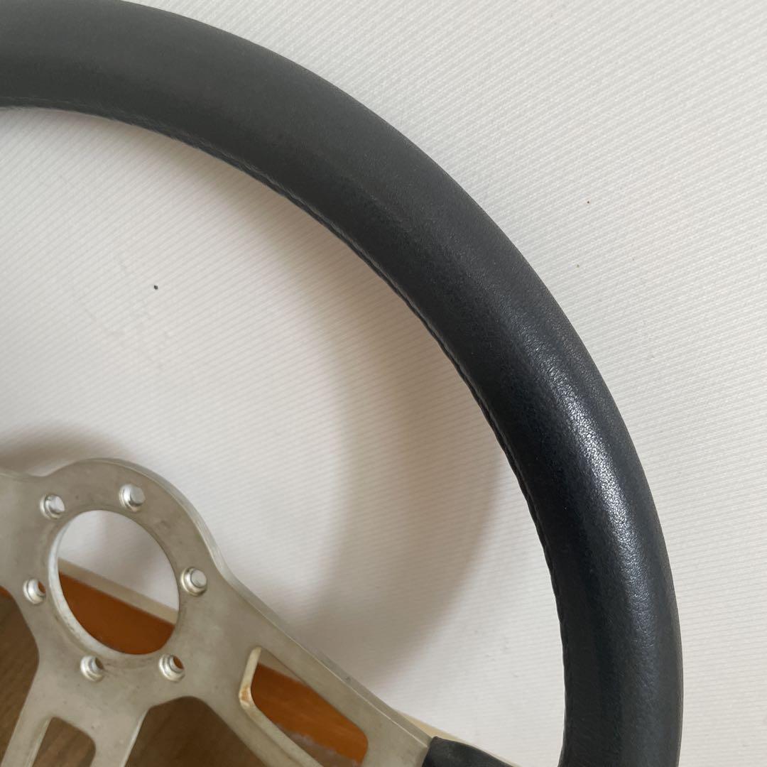 アバルト　純正　ステアリング　当時物　ハンドル　ABARTH 本革　フィアット