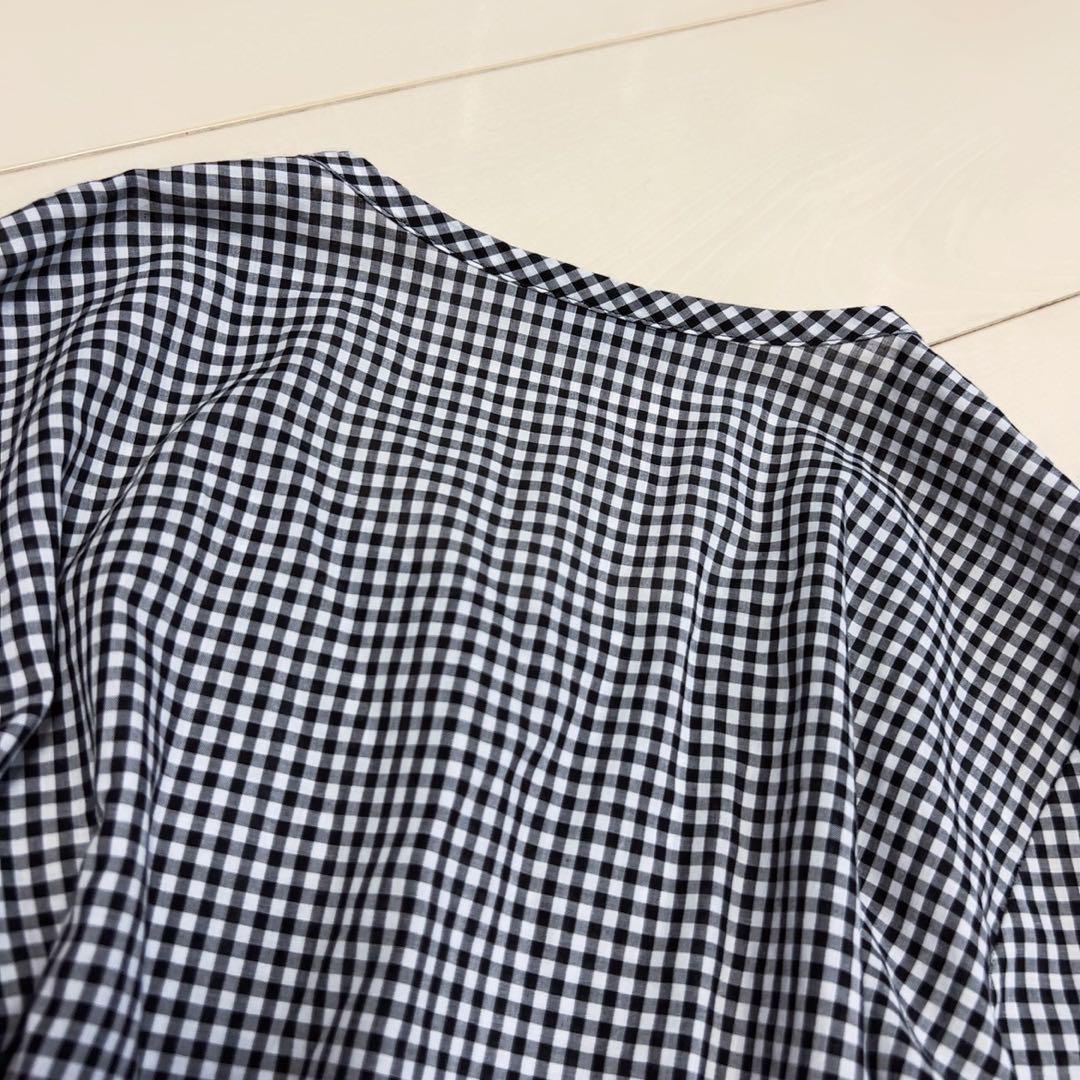 ☆INGEBORG☆【未使用品】ギンガムチェック柄 長袖チュニックSize 13