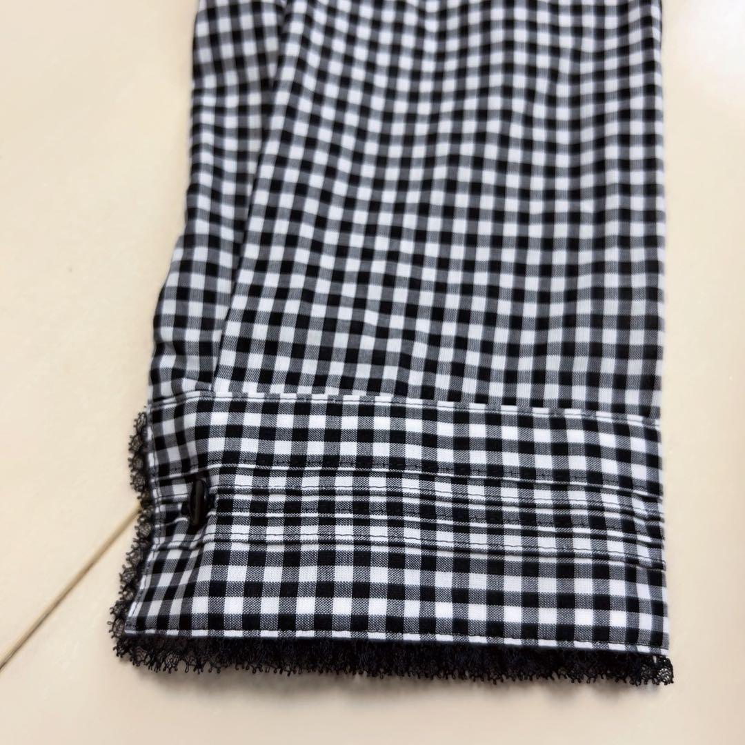 ☆INGEBORG☆【未使用品】ギンガムチェック柄 長袖チュニックSize 13