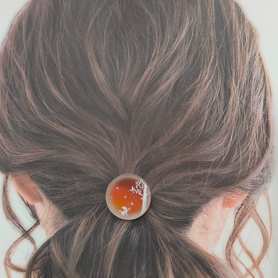 【912】ハンドメイド レジン ヘアゴム ポニーフック 【912】ハンドメイド レジン ヘアゴム ポニーフック