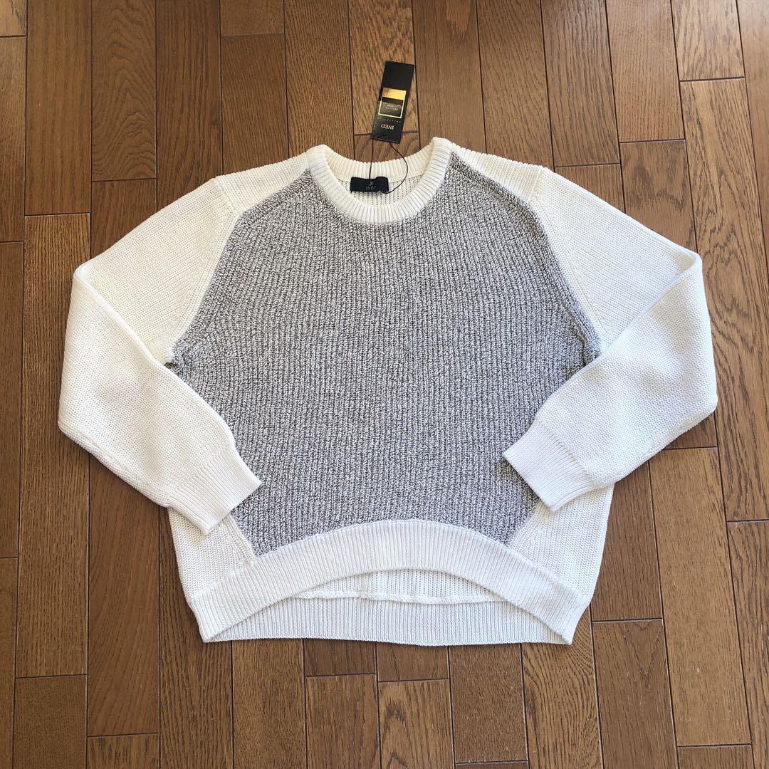新品　INED イネド　コットンシルク　セーター　42900円