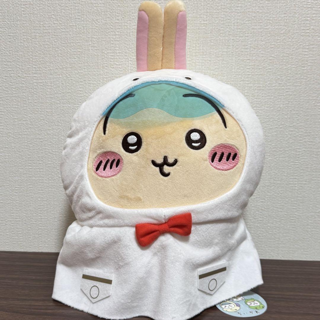 ちいかわ てんしなBIGぬいぐるみ ちいかわ ハチワレ シーサー 雨