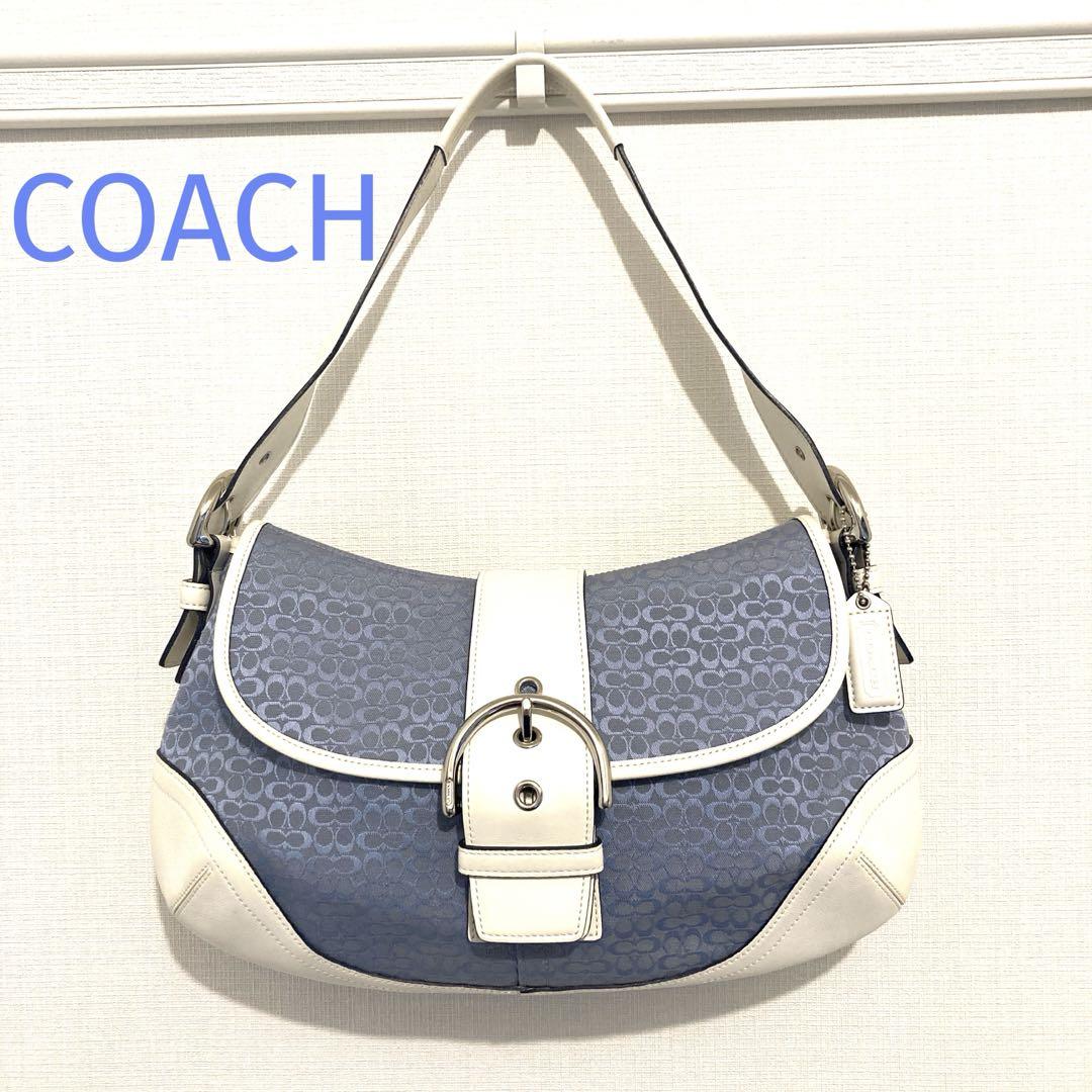✨️極美品✨COACH コーチ ハンドバッグ ソーホー シグネチャー ブラック COACH】美品コーチ ソーホー ショルダーバッグ ミニシグネチャー