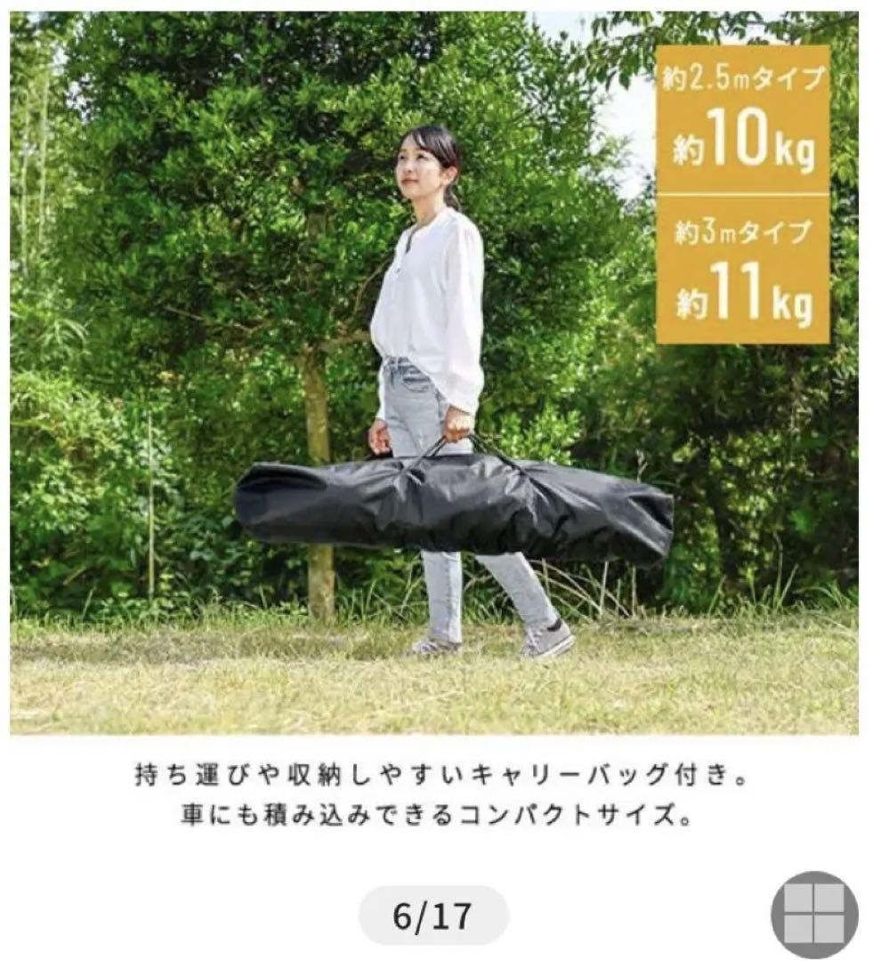 タープテント 約3×3m