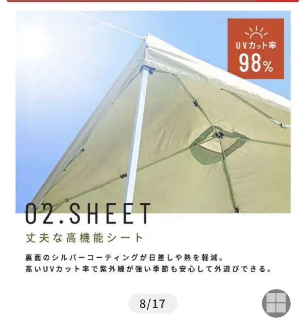 タープテント 約3×3m