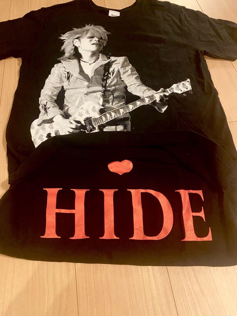 HIDE タオル イエロー ハートデザイン、Tシャツ、ショップバック