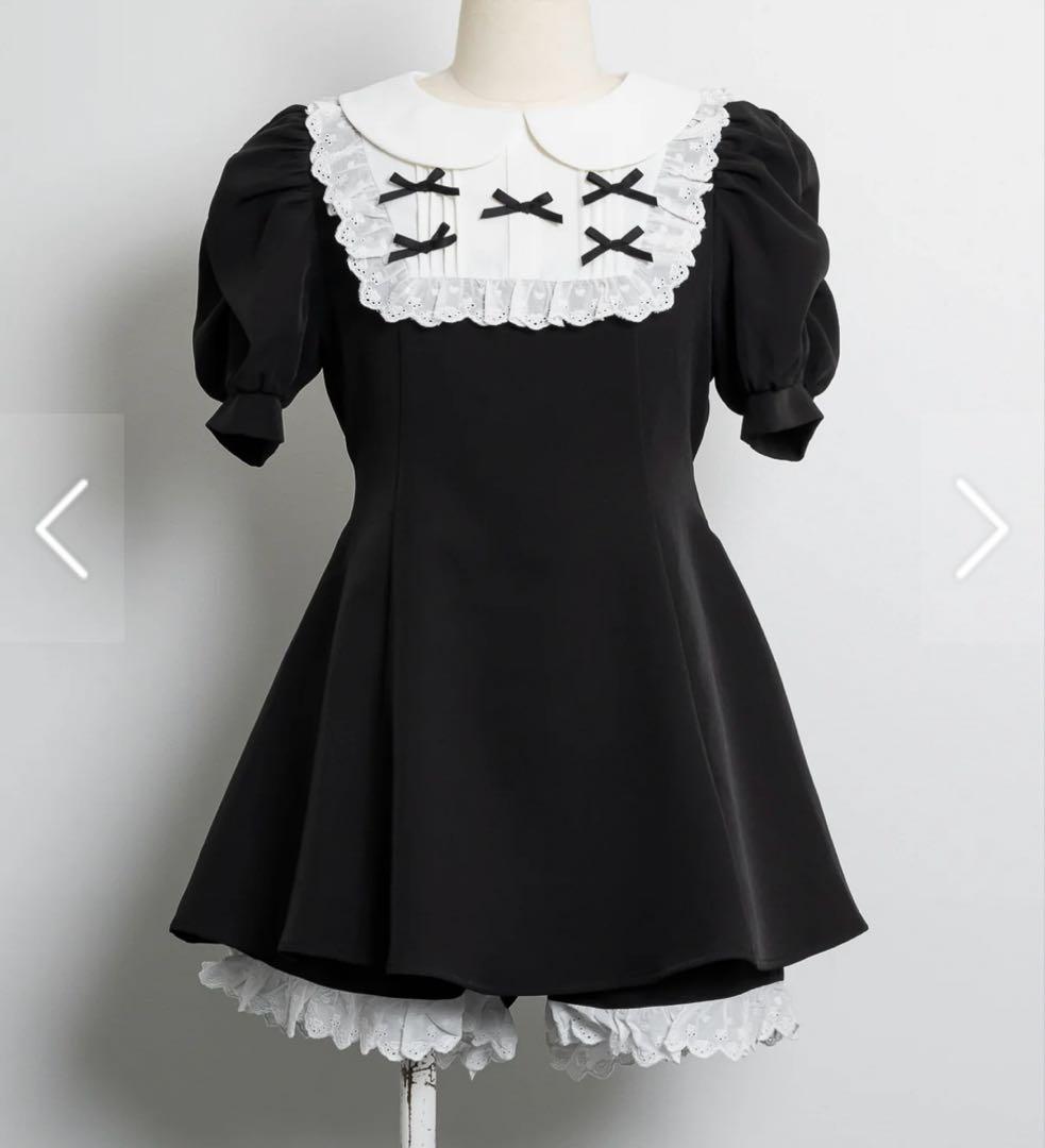 pium コットンフリルヨークセットアップ