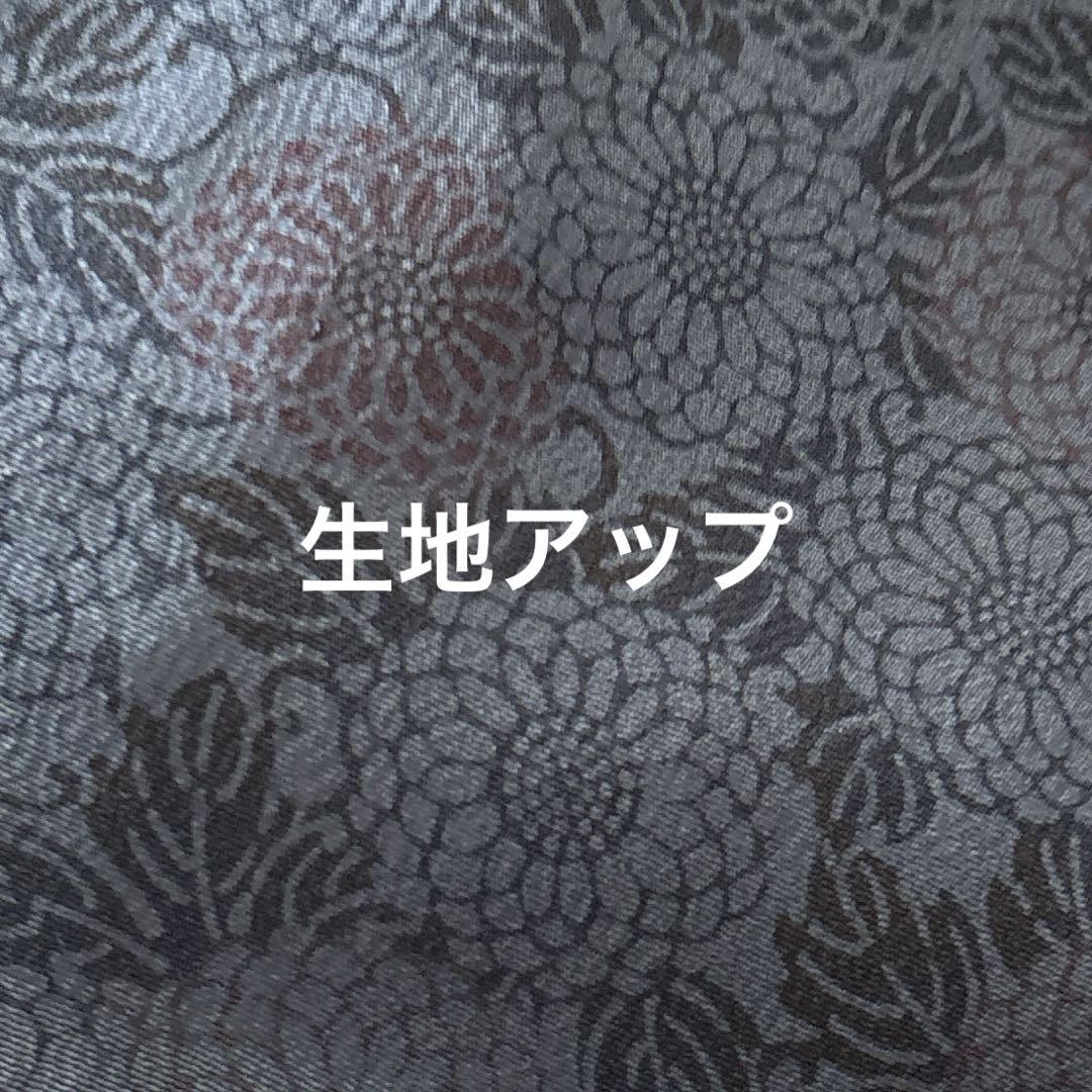 正絹縮緬小紋【単衣】藍染 古代菊文様の軽やかなお着物です
