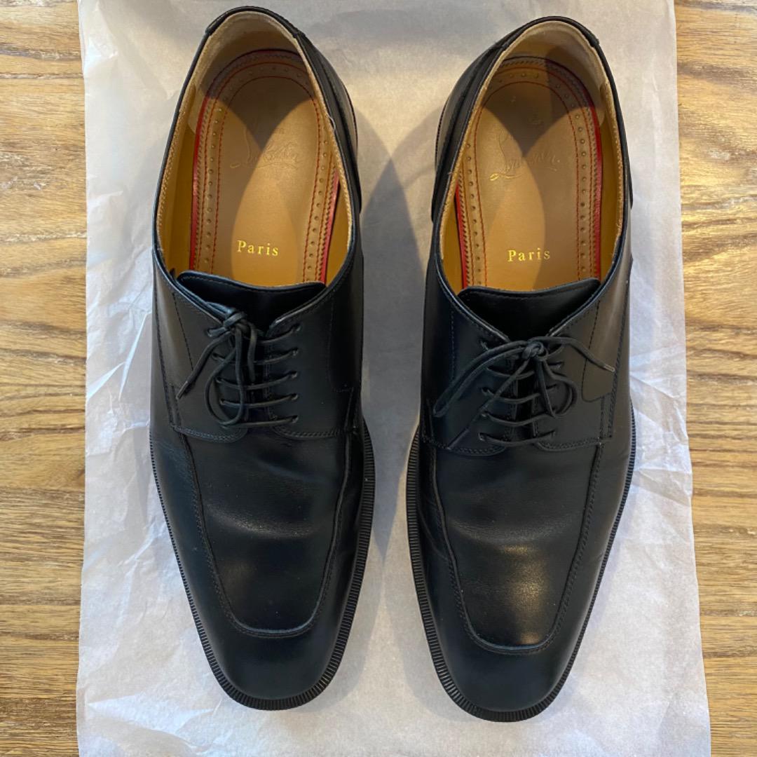 Christian Louboutin ブラック レースアップシューズ