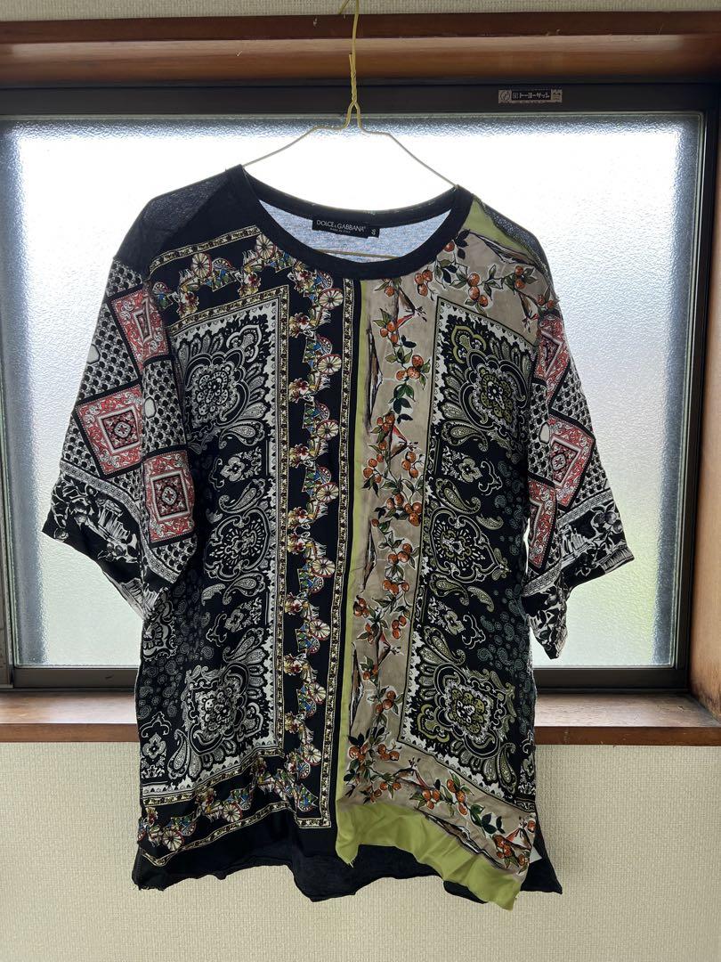 DOLCE&GABBANAドルチェ&ガッバーナ バンダナ ペイズリーTシャツ