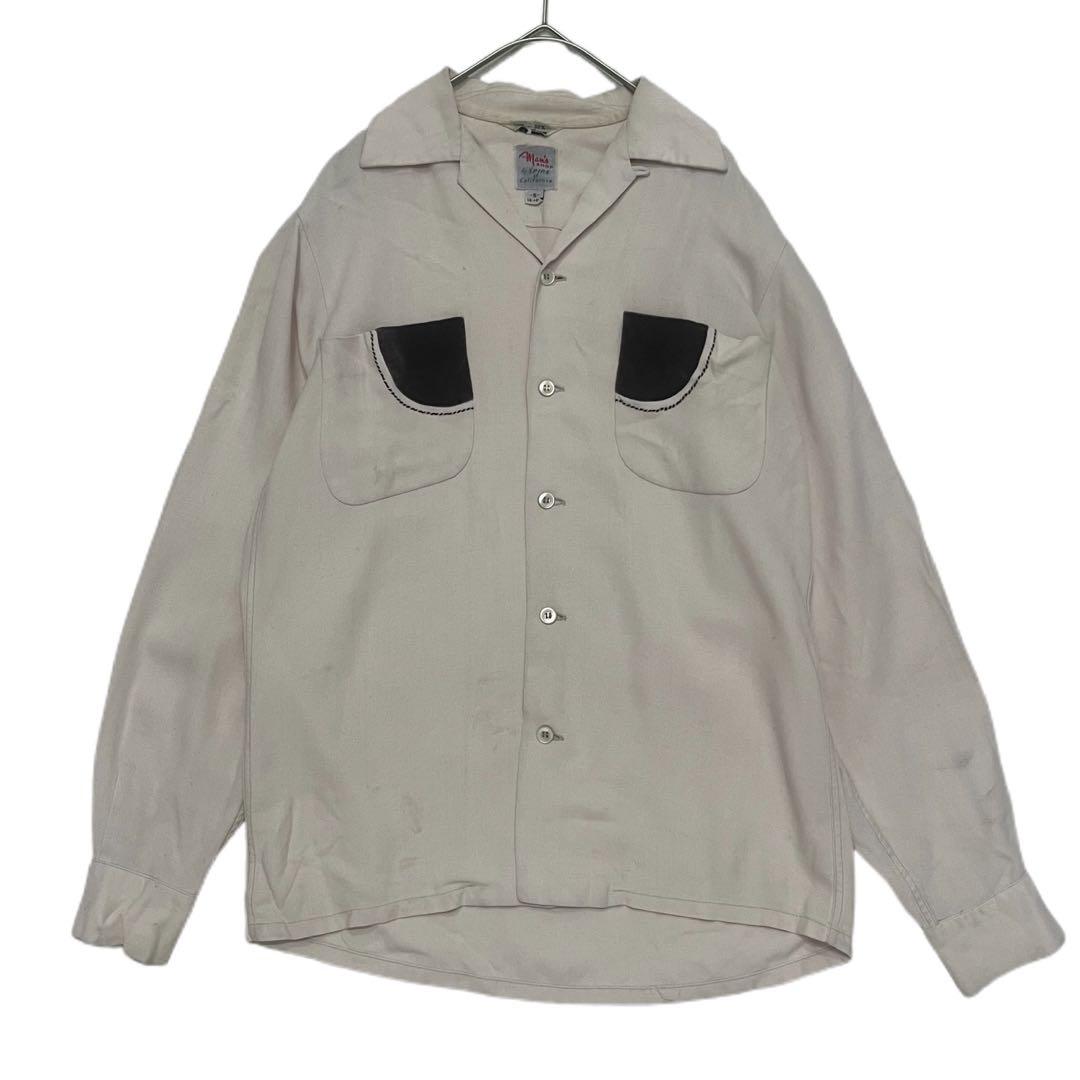 50s 60s vintage レーヨンシャツ ギャバシャツ プルオーバー