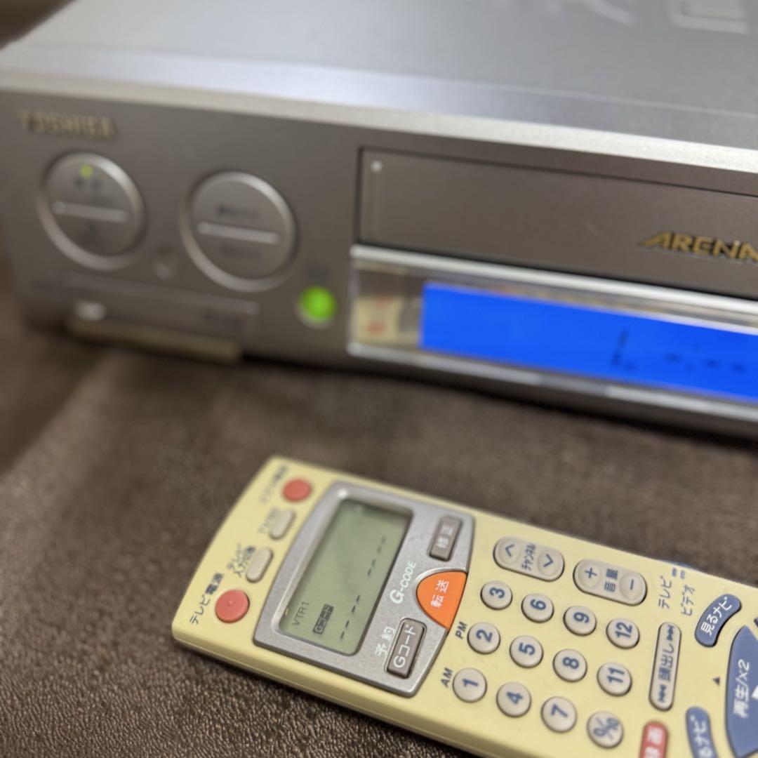【正常動作品】 東芝ARENA　VHSビデオデッキ　Ａ−Ｂ100　リモコン付