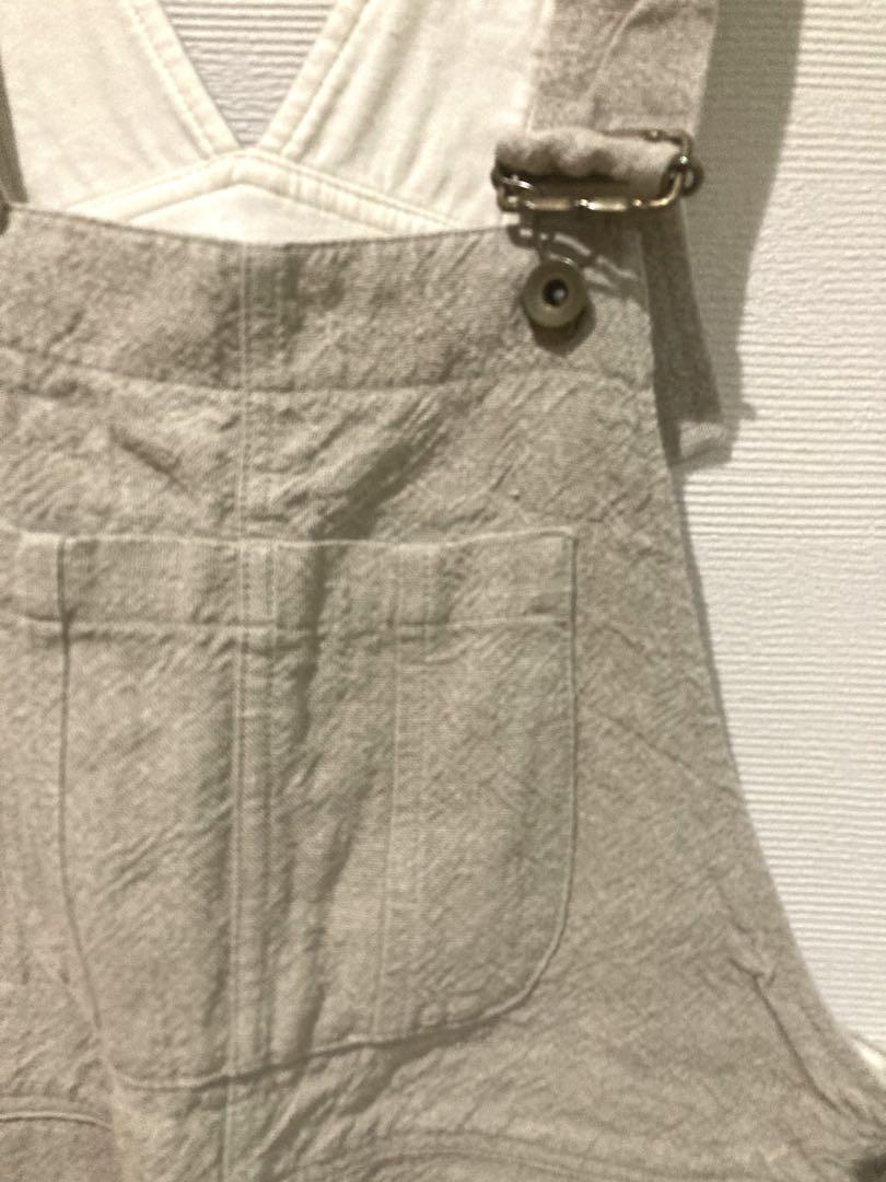 未使用 フレームワーク リネン オーバーオール サロペット 日本
