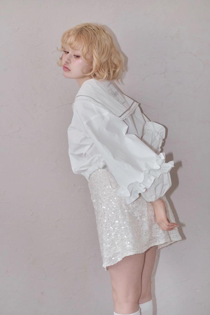 ジャケット・アウター muguet frill sailor collar blouson
