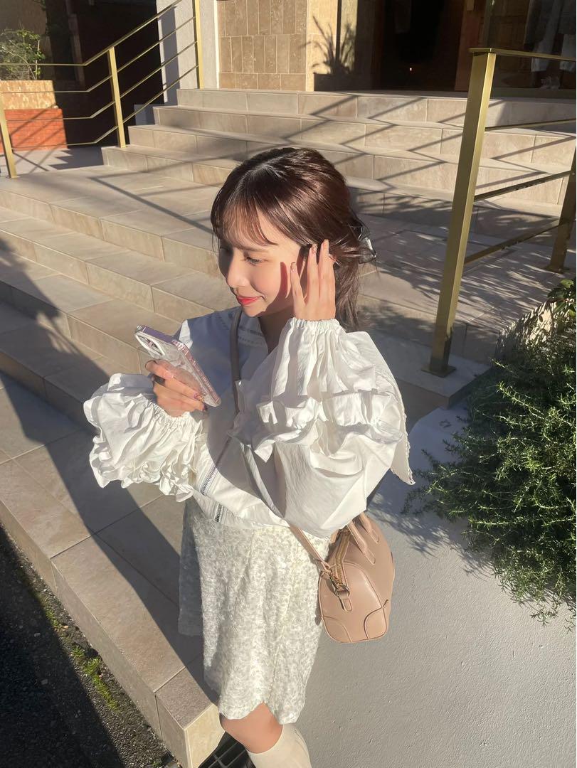 ジャケット・アウター muguet frill sailor collar blouson