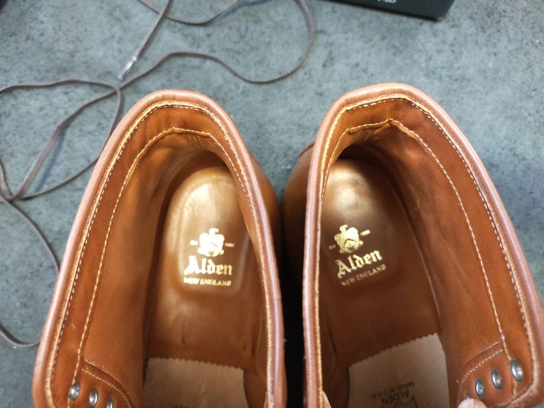 極上品　Alden　whisky cordvan size7.5D　D9908