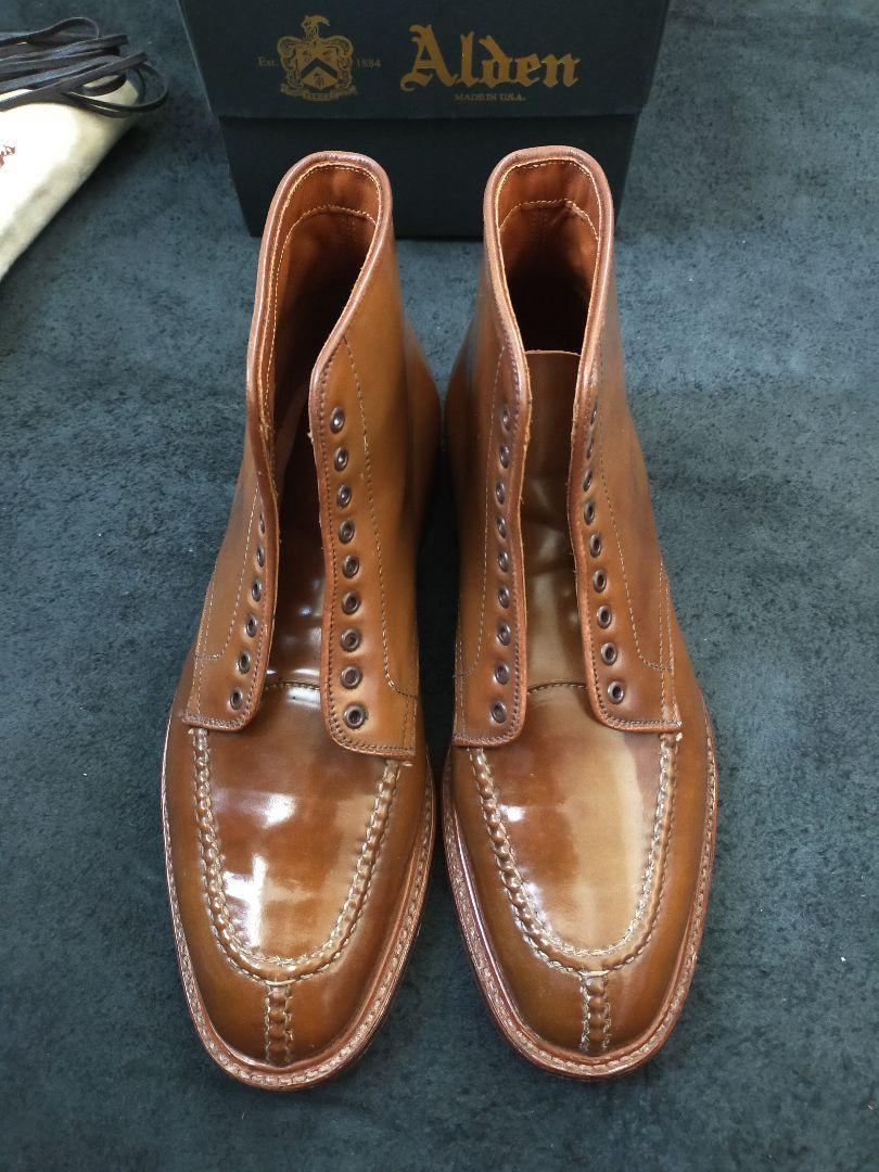極上品　Alden　whisky cordvan size7.5D　D9908