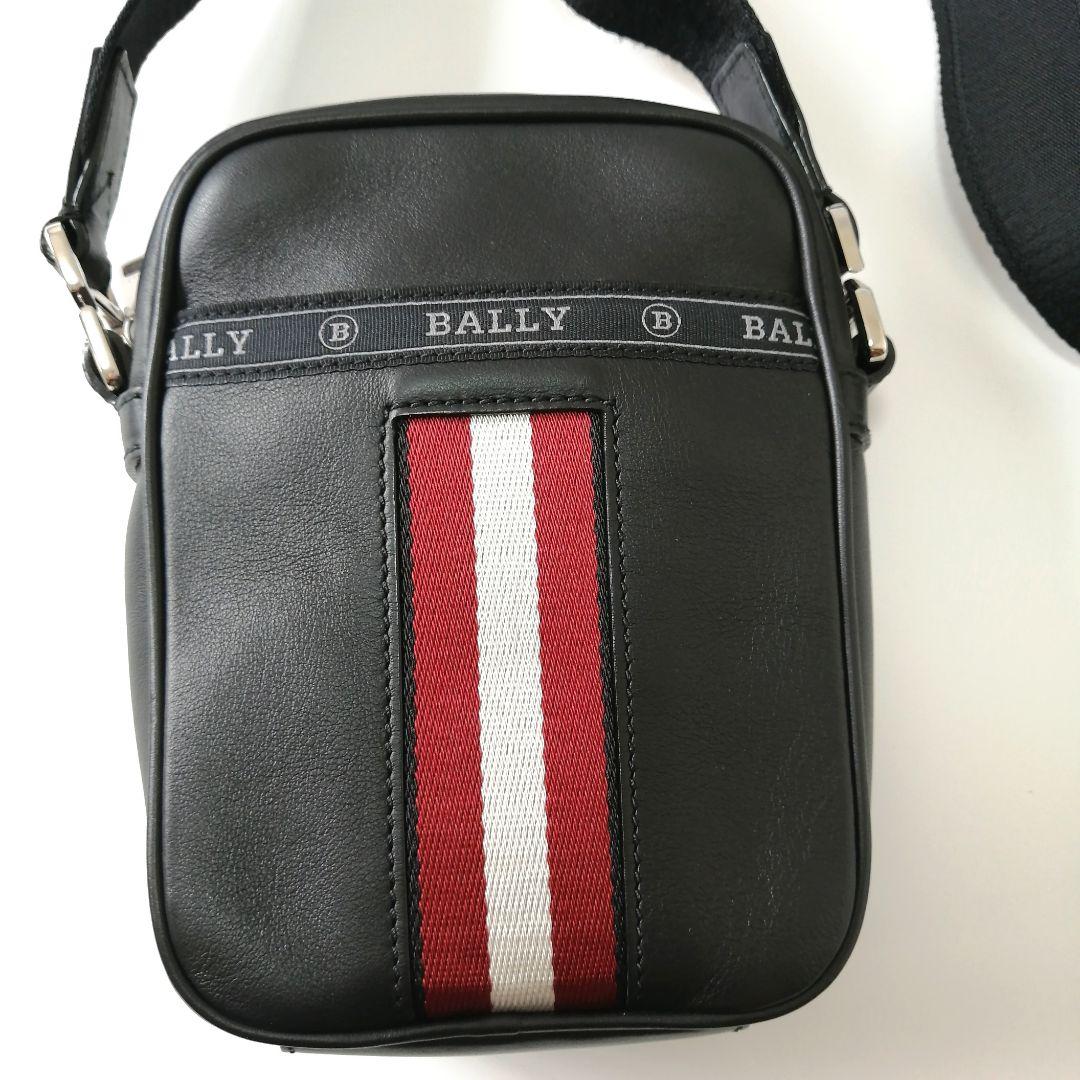 ❤美品❤　バリー　BALLY　ショルダーバッグ　ブラック　ストライプライン　3