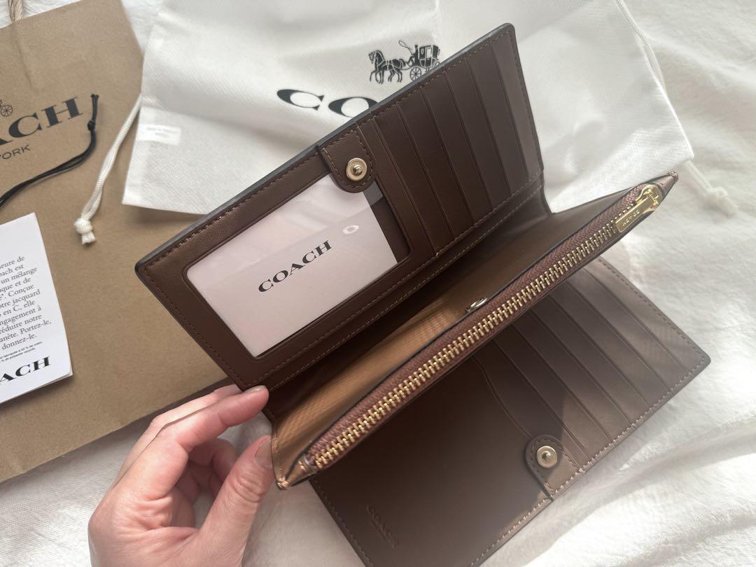 すぐ届く*COACH*スリムジップウォレット シグネチャーキャンバス すぐ【COACH】スリム ジップウォレット シグネチャー キャンバス