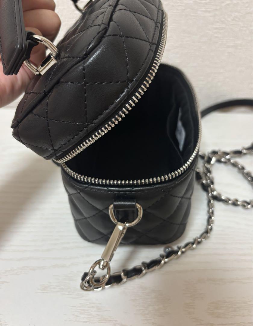 ダーリッチ キルティングショルダーミニバッグ 黒