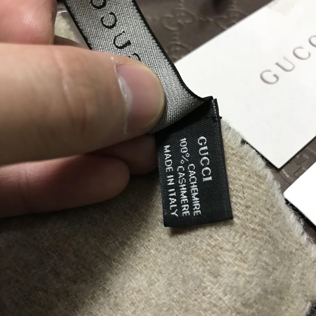 新品✨高級カシミヤGUCCIマフラー❗️箱紙袋セット❗️グッチ