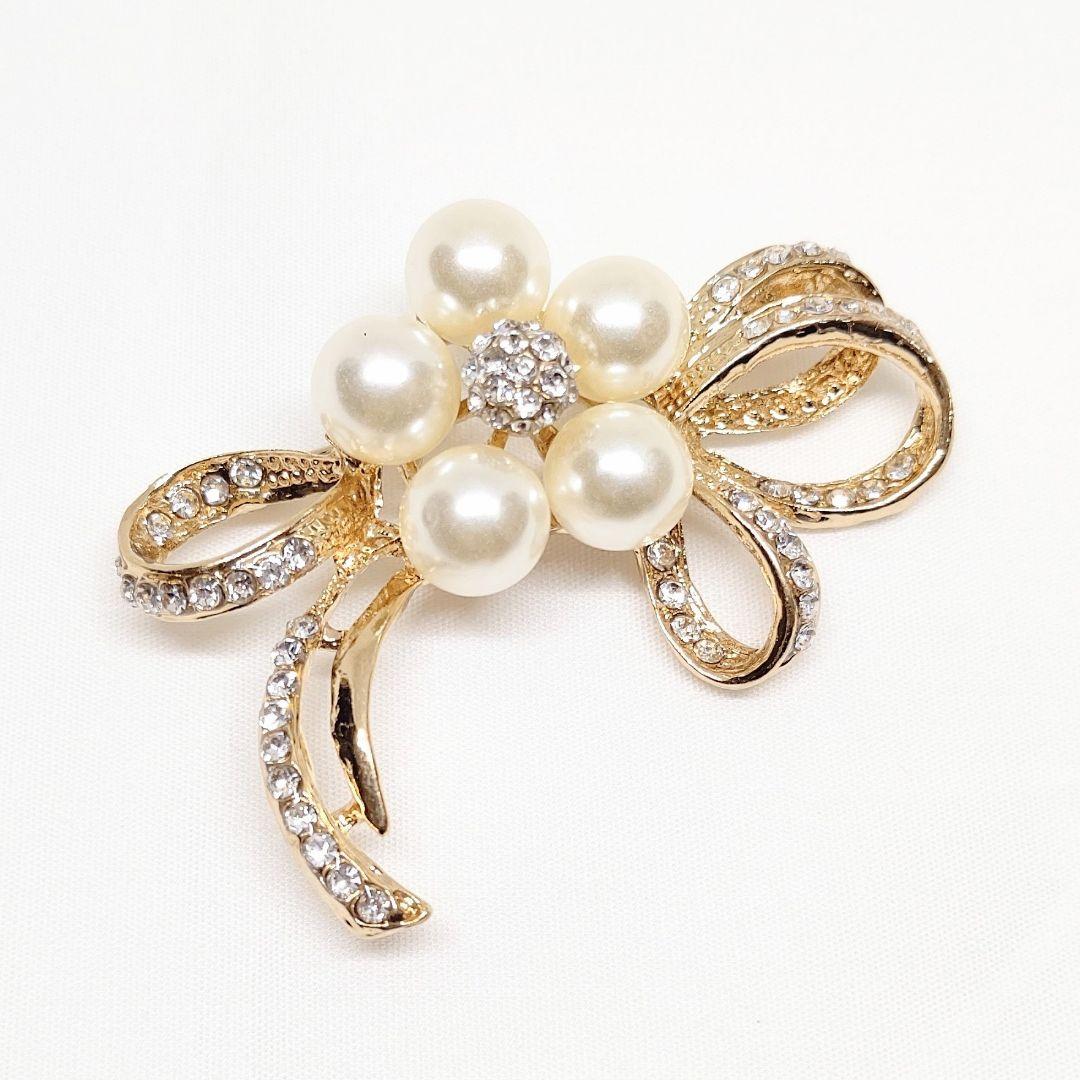 エントリー最大P14倍以上 ミキモト パールブローチ シルバー 2粒パール