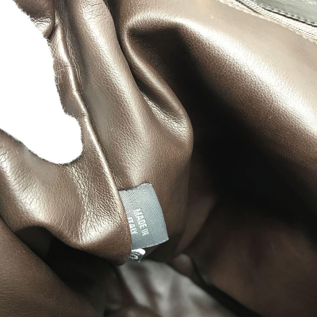 ☆美品☆BALLY 編み込みレザー リュック ダークブラウン イタリア製