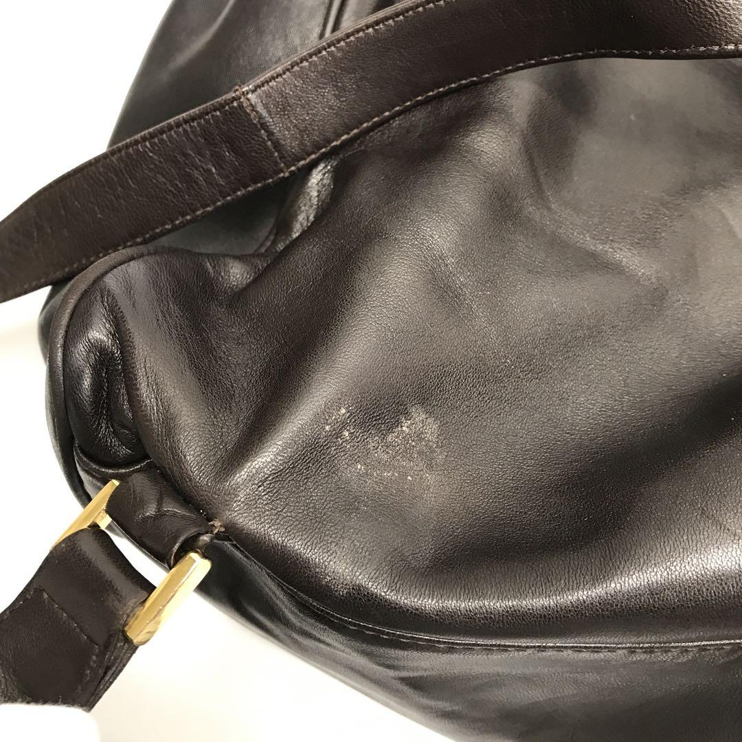 ☆美品☆BALLY 編み込みレザー リュック ダークブラウン イタリア製