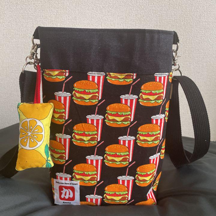 ハンバーガーバッグ❤️スイカ&レモンキーホルダー付き