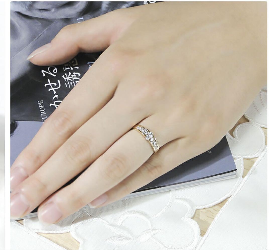 K18 ダイヤモンド0.3Ct リング