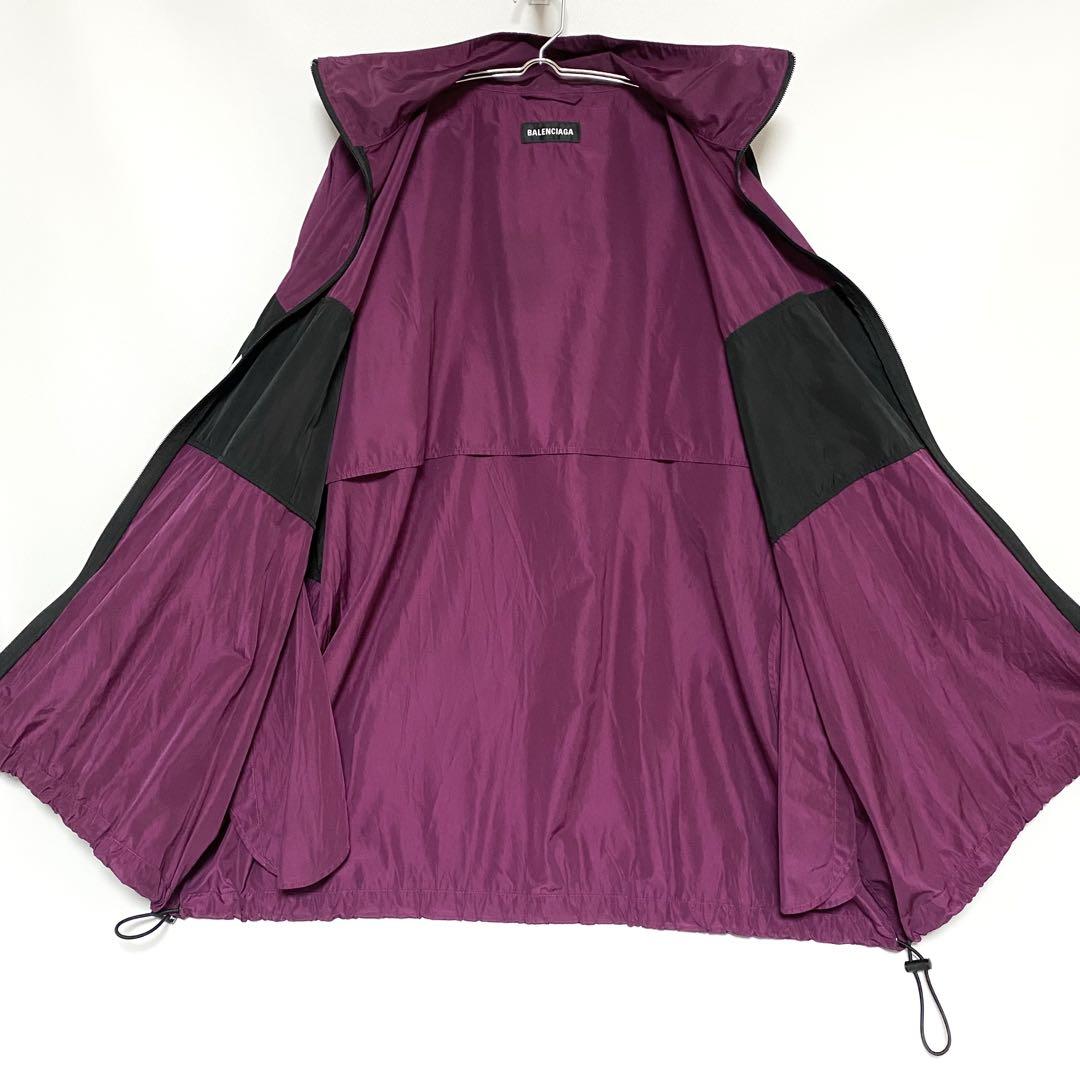 BALENCIAGA / トラックジャケット ジップアップ ロゴ パープル