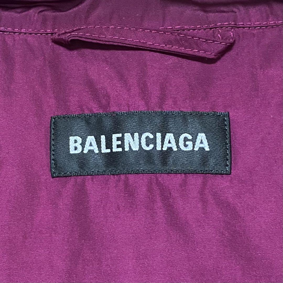 BALENCIAGA / トラックジャケット ジップアップ ロゴ パープル