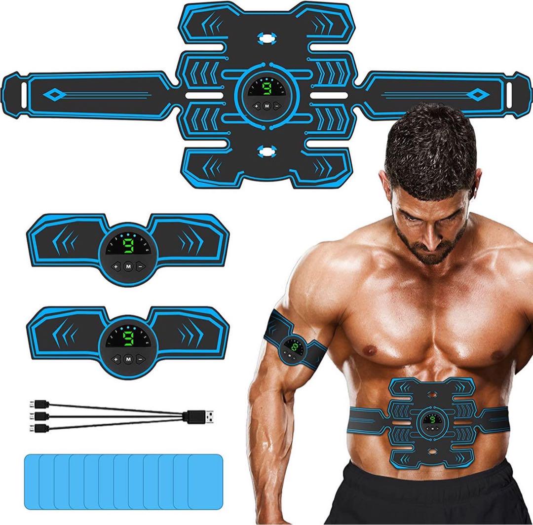 【新品♥️】セール❤EMS　腹筋ベルト　筋トレ　男女兼用　トレーニング　充電式 新品EMS腹筋ベルト 男女兼用 新品 軽量 持ち運び 高品質 USB充電