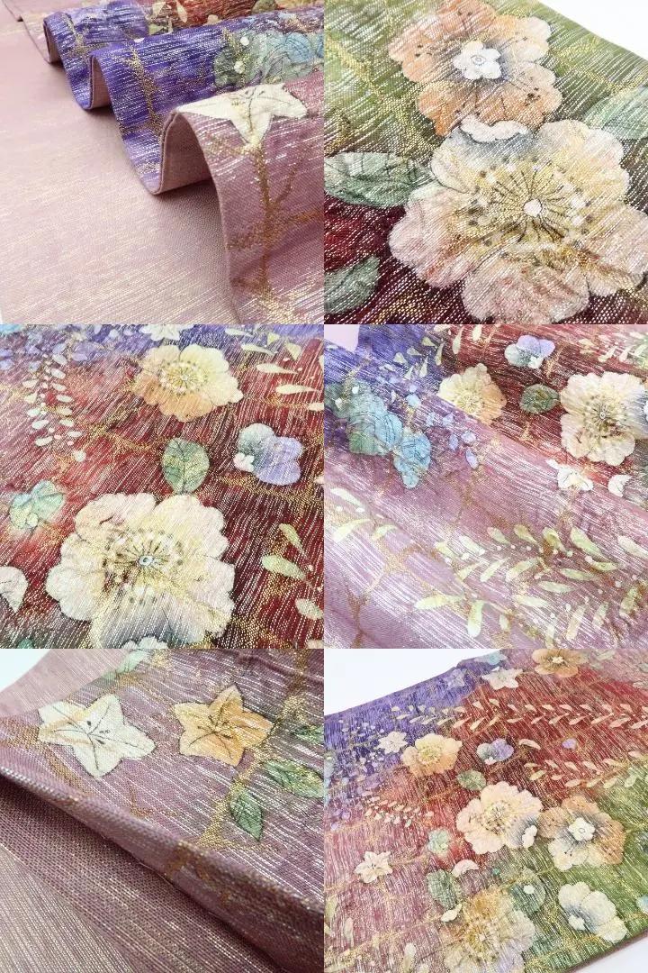 Y2400◇美品未着用 辻が花 仕付け糸付 手縫い 訪問着 袋帯2点 Y2400◇美品未着用 辻が花 仕付け糸付 手縫い 訪問着 袋帯2点