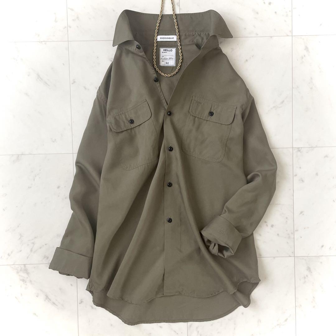 お買い得 マディソンブルー パンプトン ワークシャツ とろみ
