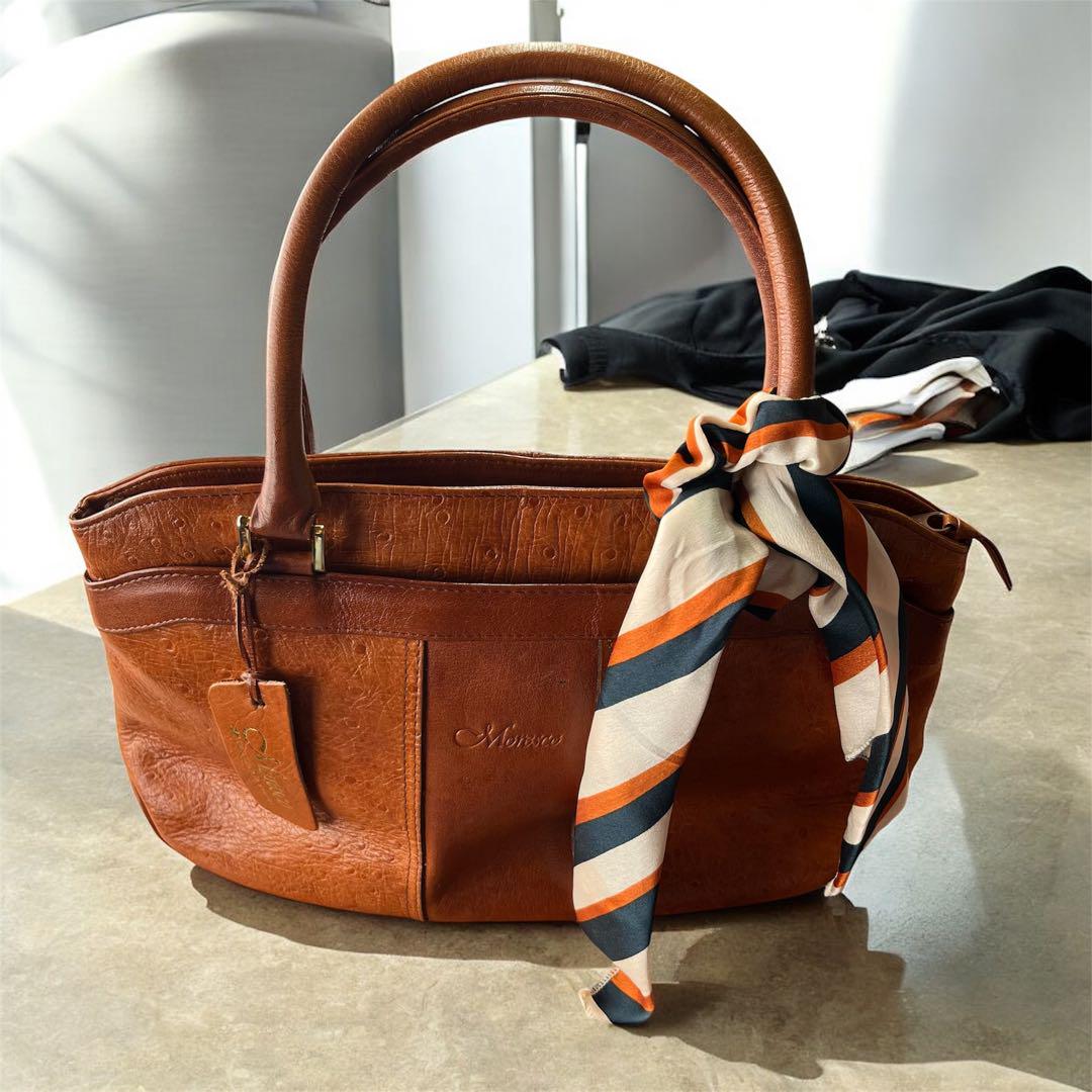 ファッション 本革 vintage 美品 ブラウン レトロ トートバッグ レザー バッグ