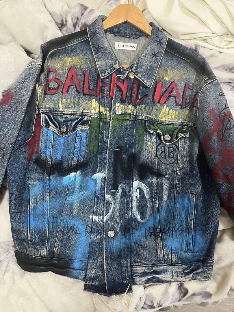 新品　BALENCIAGA　 バレンシアガ　グラフティ　デニムジャケット